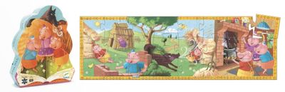 Puzzle les 3 petits cochons - Djeco